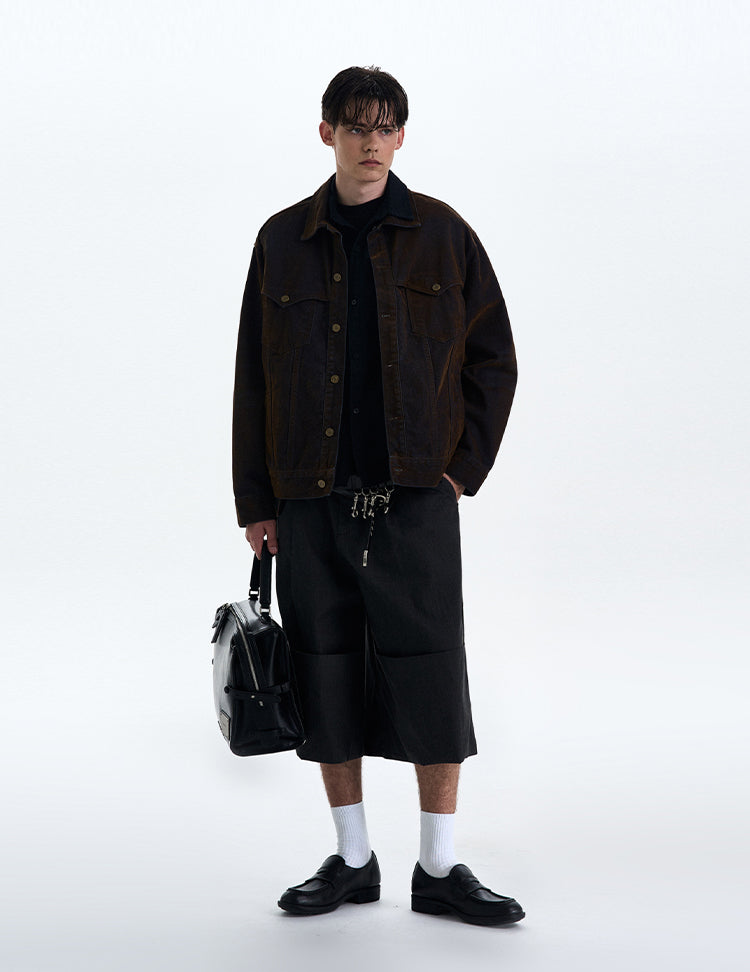 MADWITCH VINTAGE HEAVY-DUTY WORKWEAR JACKET #G6813