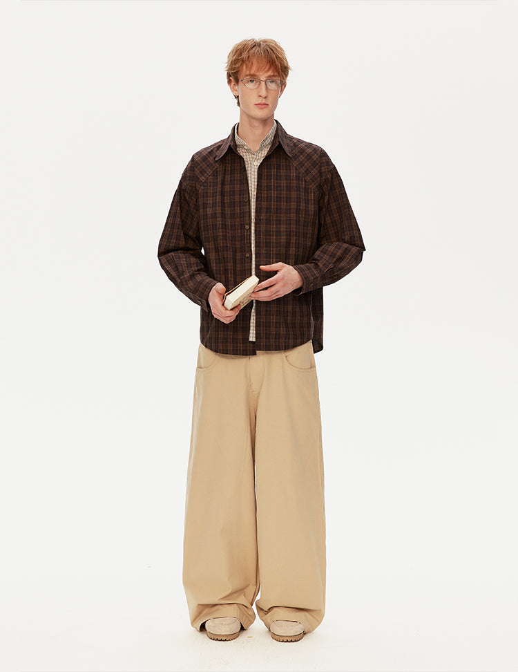 MADWITCH PREPPY PLAID SHIRT #991156