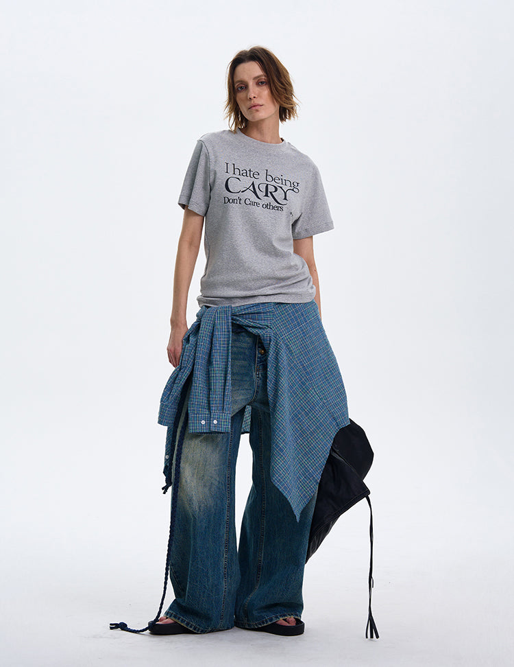 MADWITCH CREW NECK CASUAL SHORT-SLEEVE T-SHIRT #MD4125