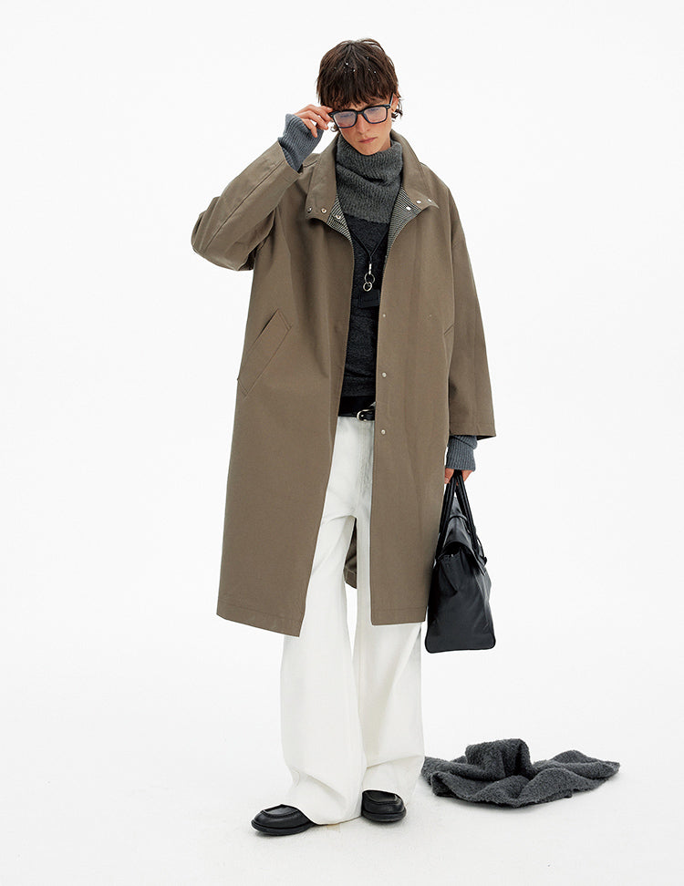 MADWITCH ATMOSPHERIC PLAID LONG COAT #NZ102