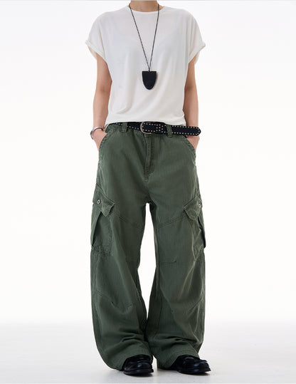 MADWITCH UTILITY RELAXED FIT PANTS #CK3557