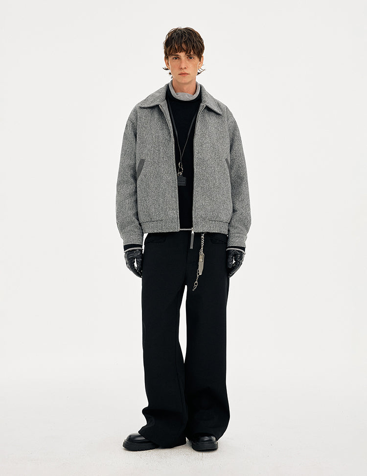 MADWITCH NOTCHED COLLAR QUILTED OVERCOAT #OY2557