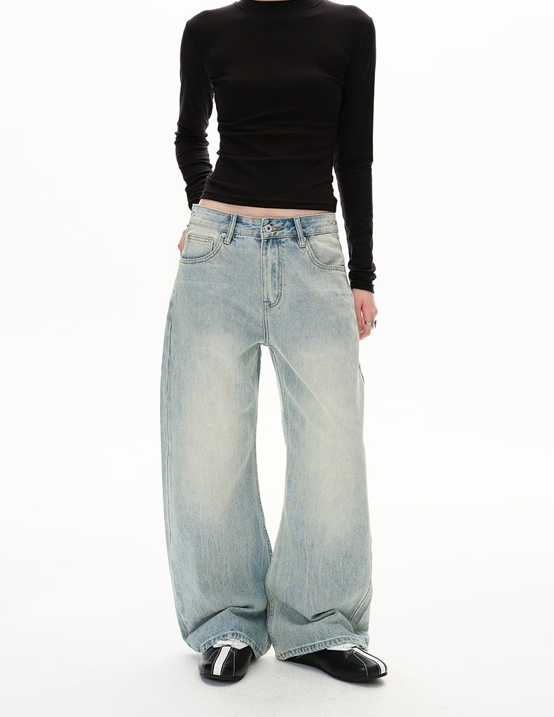 MADWITCH WASHED SLUNG JEANS #GPC9698