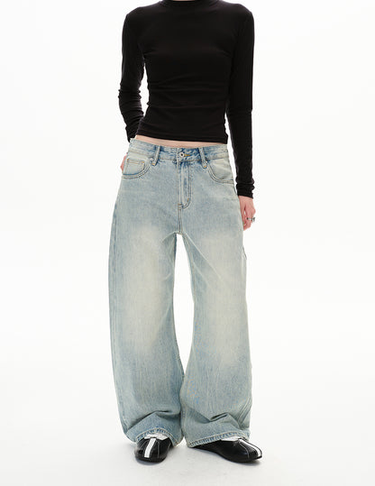 MADWITCH WASHED SLUNG JEANS #GPC9698
