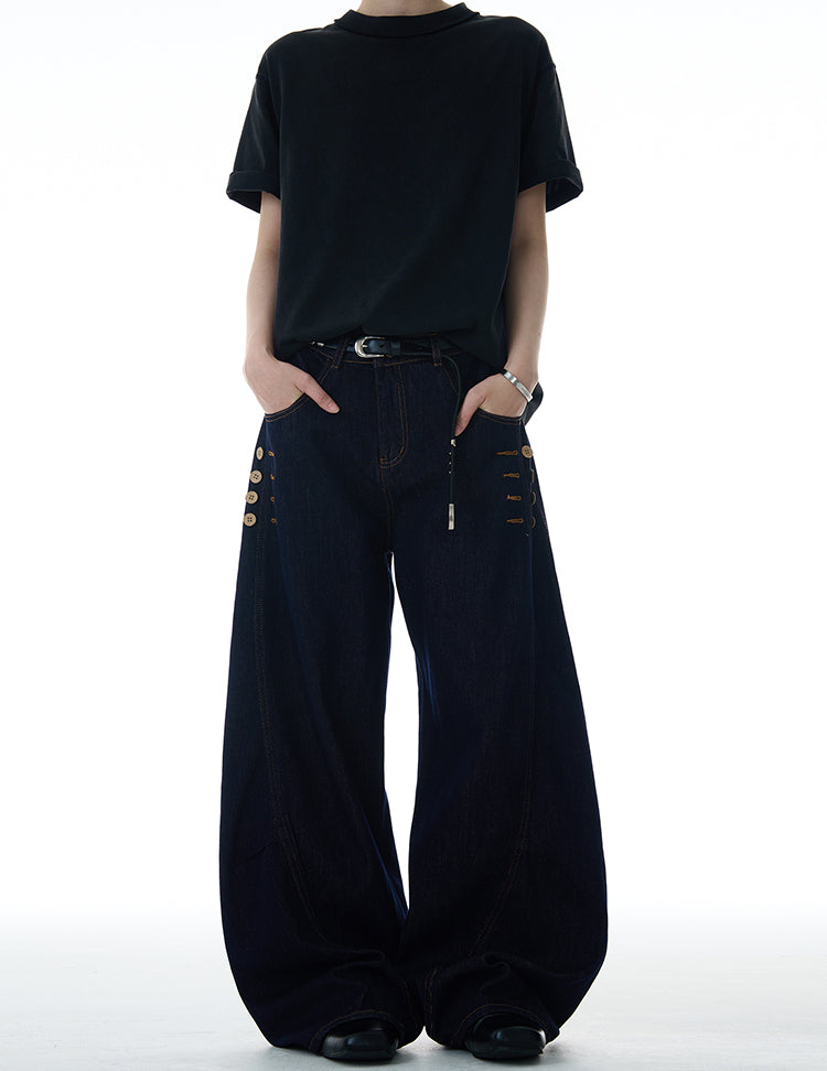 MADWITCH BUCKLED CASUAL JEANS #UTU001