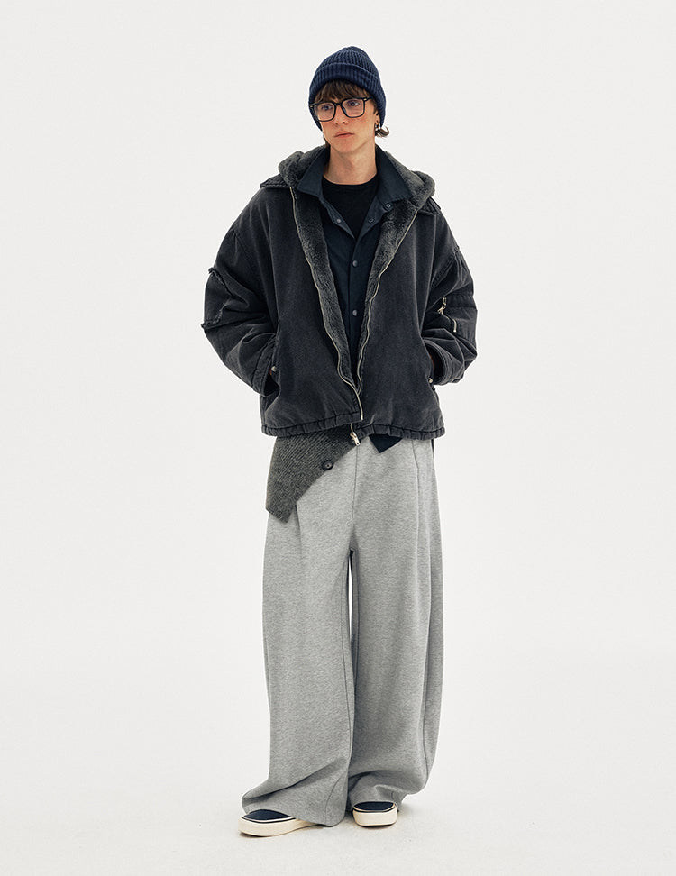 MADWITCH FAUX HOOD PARKA #MY128