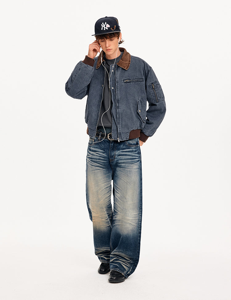 MADWITCH COLORBLOCK WORKWEAR BOMBER JACKET #CW1329