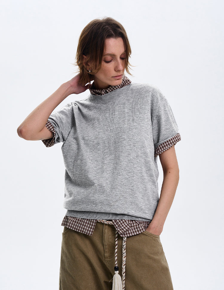 MADWITCH MINIMALIST CREW NECK CASUAL T-SHIRT #27331