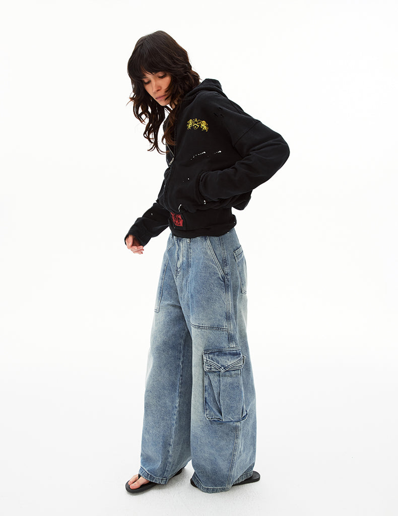 MADWIT UTILITY WASH JEANS #G6856