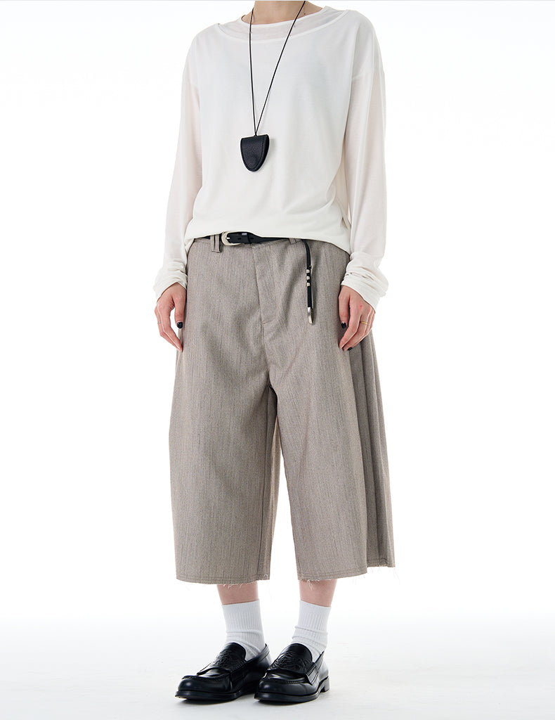 MADWITCH RAW HEM MINIMAL TROUSERS #CK257D