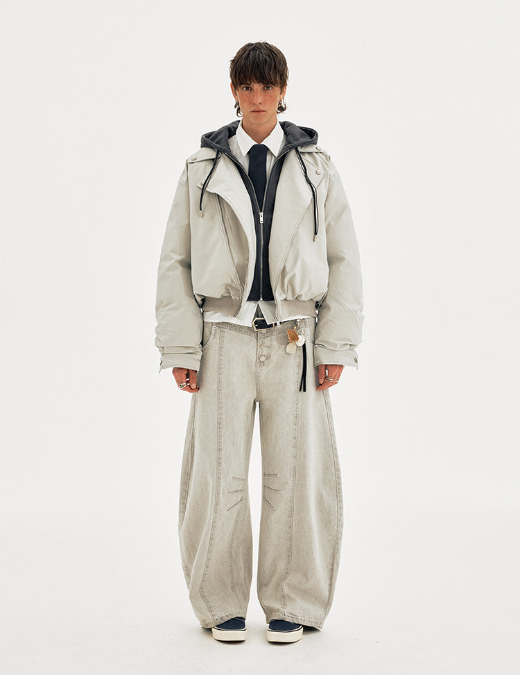 MADWITCH FAUX CROP PARKA #M068