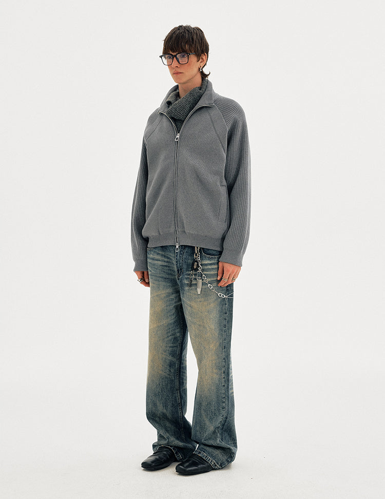 MADWITCH KNIT PUFF JACKET #YR15