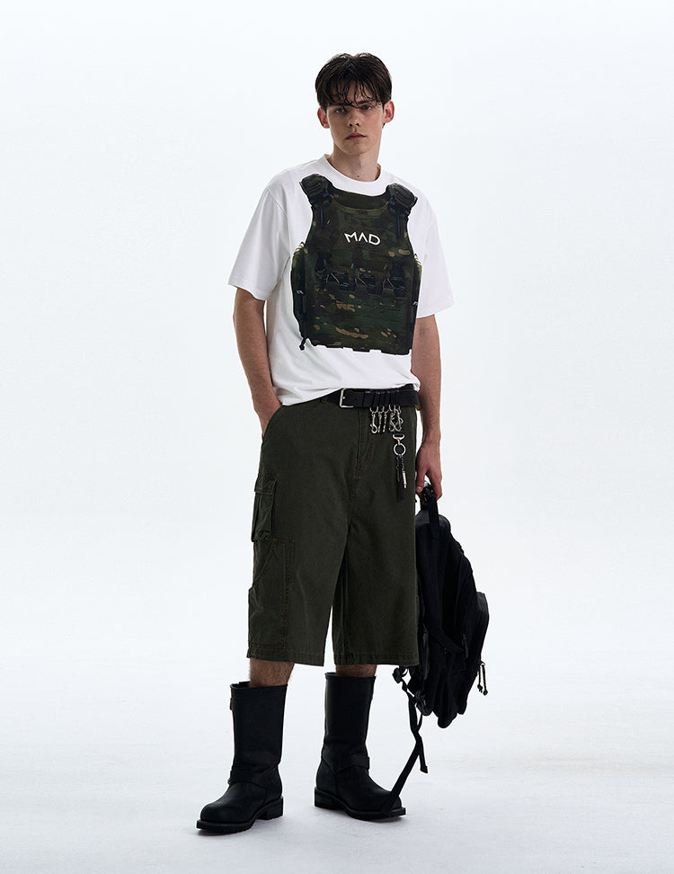 MADWITCH ORIGINAL VEST PRINT T-SHIRT #MD4172