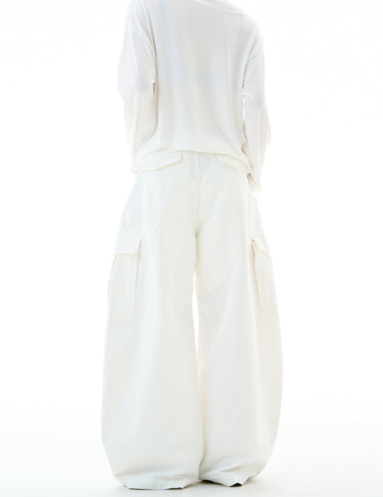 MADWITCH DRAWSTRING MULTI-POCKET CARGO PANTS #Z030