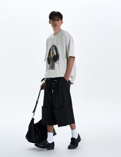 MADWITCH PUPPY PRINT TEE #990635