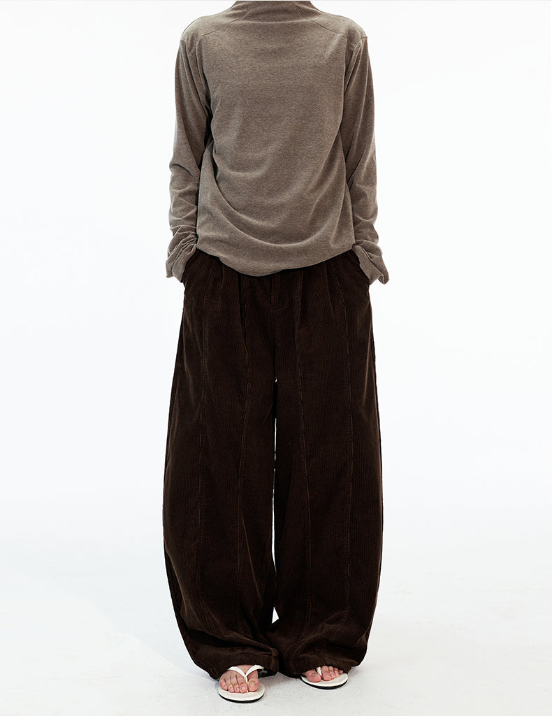MADWITCH DOUBLE PLEAT CORDUROY TROUSERS #CK6935