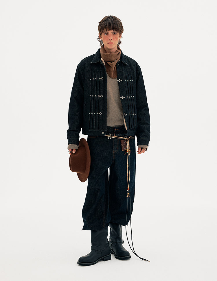 MADWITCH PLEAT CLASP DENIM #AW25160