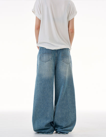 MADWITCH IRREGULAR WASH DENIM PANTS #CK9652