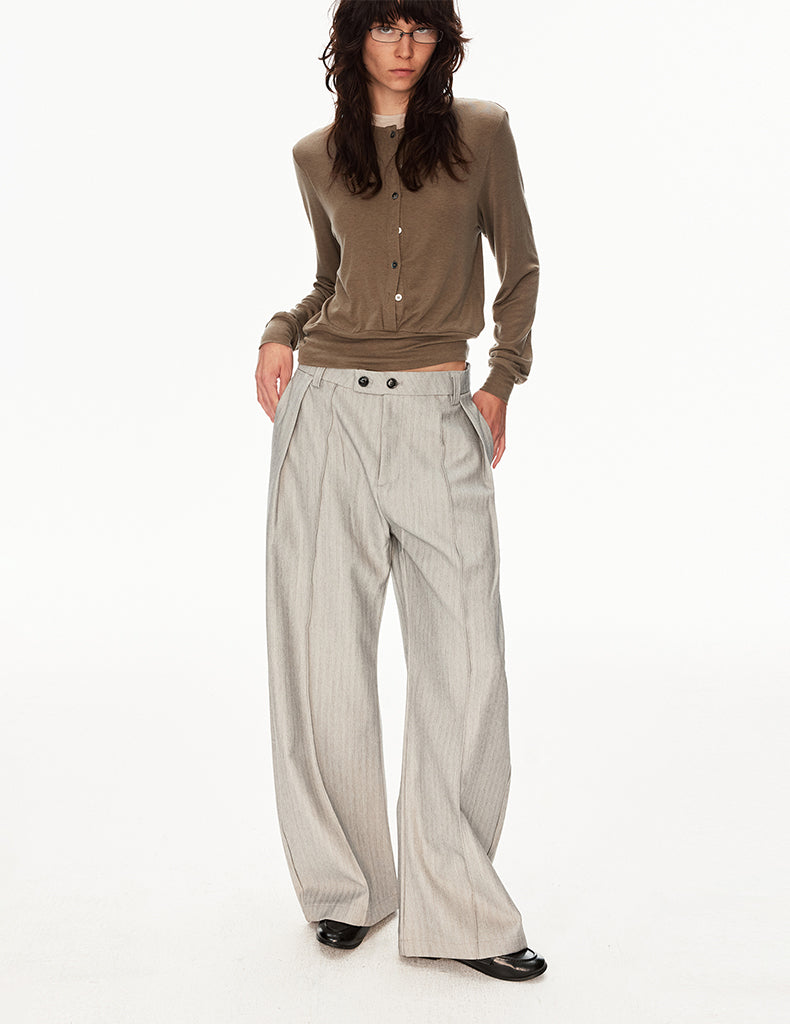 MADWIT DRAPED WIDE TROUSERS #CK6969