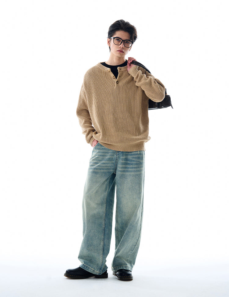 MADWITCH LOOSE KNITTED SWEATER #MFY213