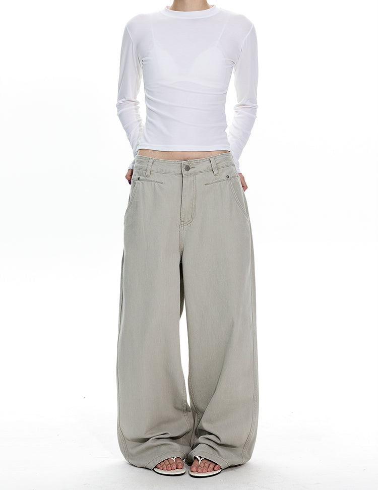 MADWITCH DECONSTRUCTED RELAXED FIT JEANS #CK3599