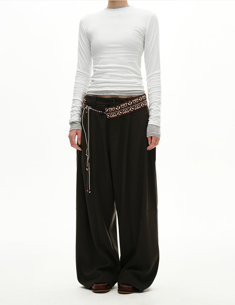 MADWITCH PLEAT DRAPE TROUSERS #UTU032