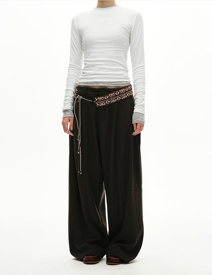 MADWITCH PLEAT DRAPE TROUSERS #UTU032