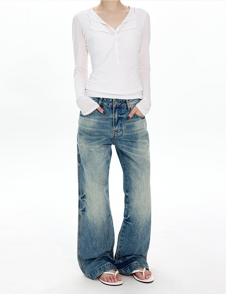 MADWITCH STONE FLARE DENIM #GPC5533N