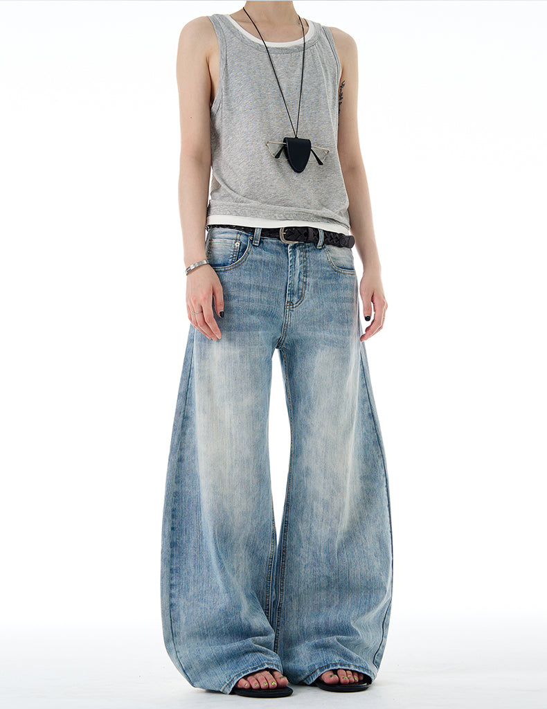 MADWITCH CLASSIC WIDE LEG DENIM #G6669-1