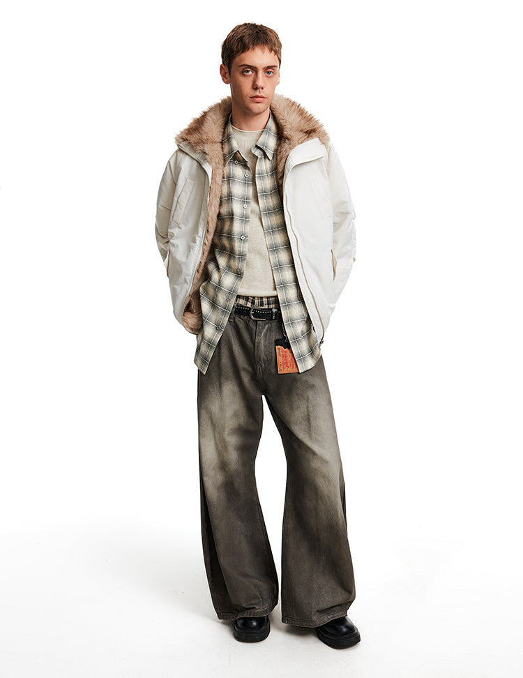 MADWITCH SHEARLING PUFF COAT #8815A353