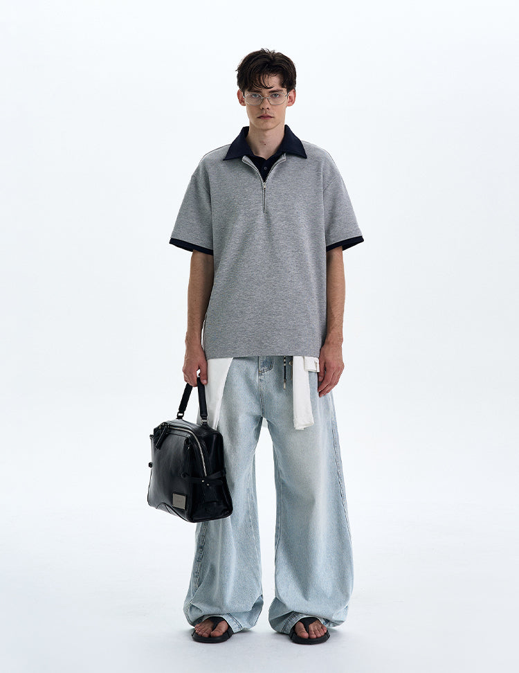 MADWITCH DOUBLE LAYERED T-SHIRT #C1766C25