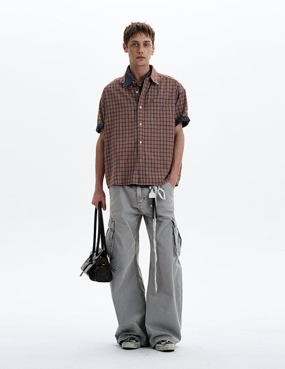 MADWITCH CONTRAST COLLAR SHIRT #CR230/CR232