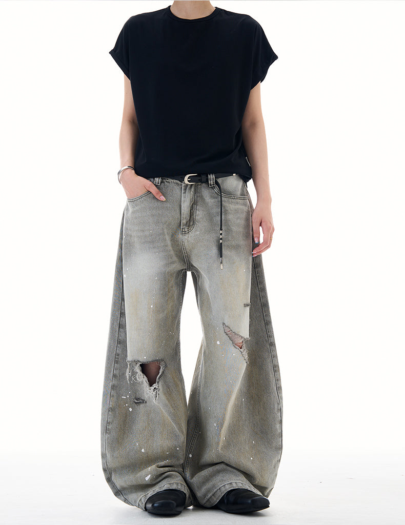 MADWITCH UNISEX RELAXED FIT DENIM PANTS #FX080