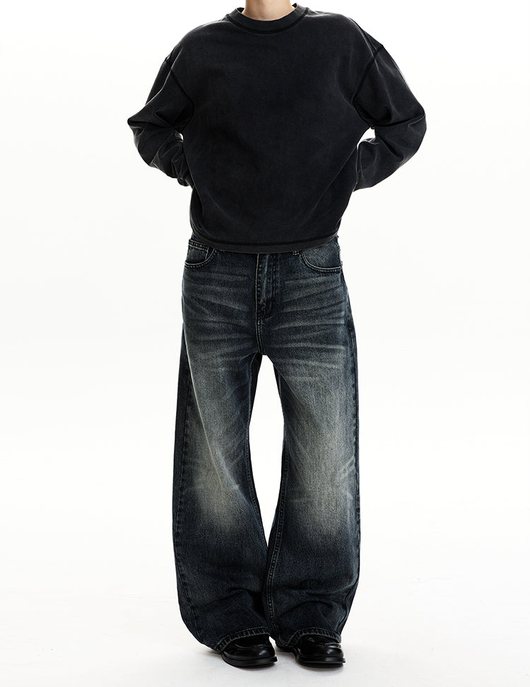 MADWIT CHDARK BLUE WASHED JEANS #CK5568