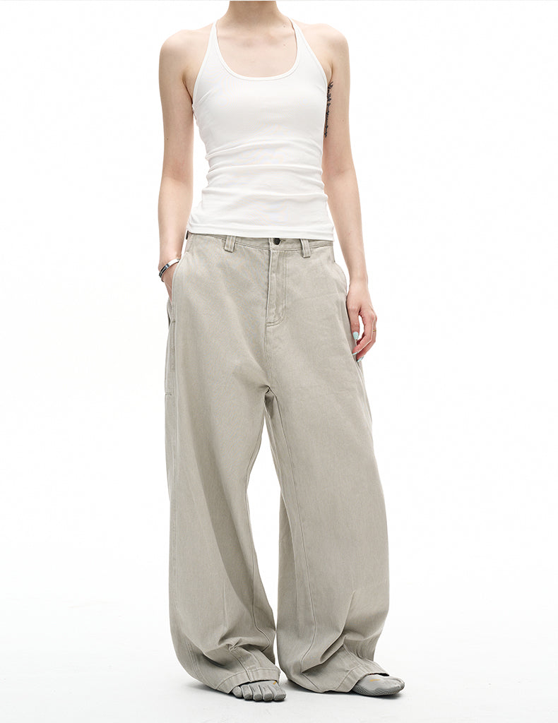 MADWITCH VINTAGE DISTRESSED STRAIGHT JEANS #CK6876