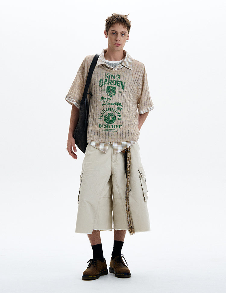 MADWITCH LAYERED KNIT TEE #T70
