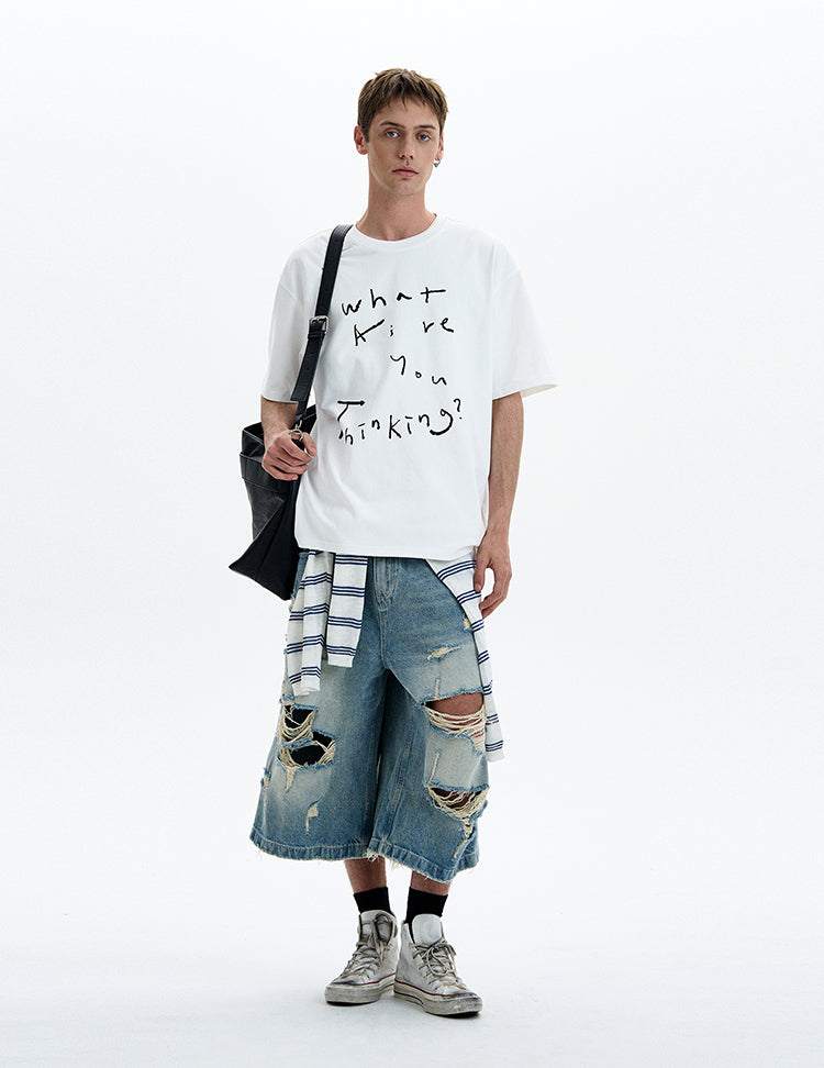 MADWITCH HAND DRAWN GRAPHIC TEE #UT007