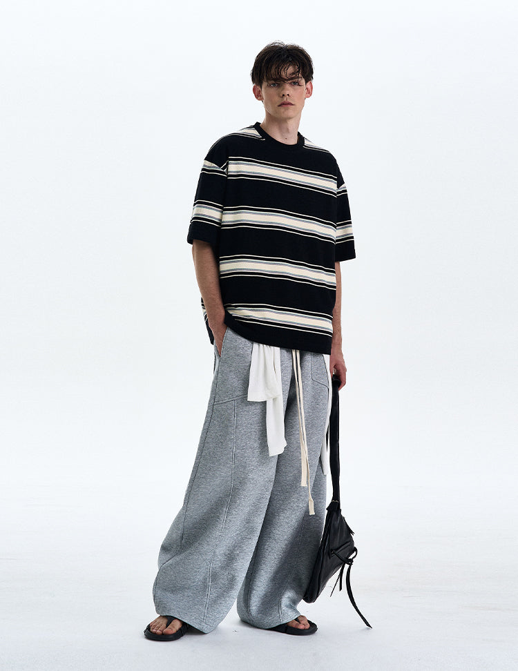 MADWITCH STRIPED SHORT SLEEVE SHIRT #27325