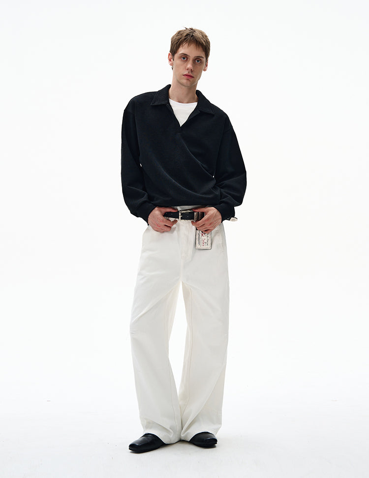 MADWITCH UNISEX V-NECK PULLOVER SWEATSHIRT #C335Q25