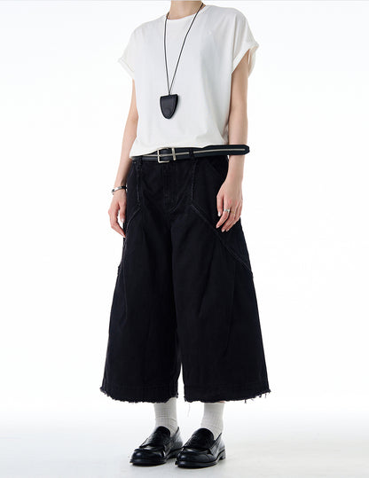 MADWITCH VINTAGE RAW-EDGE CARGOS #CK3529B