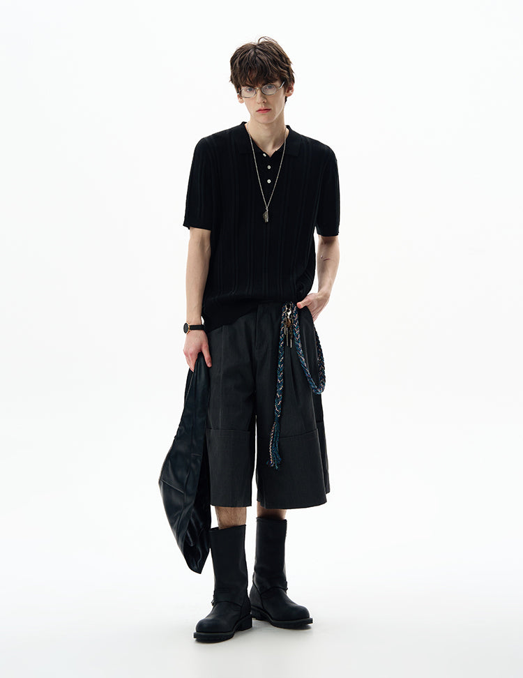 MADWITCH OLD MONEY KNIT TEE #LX0101