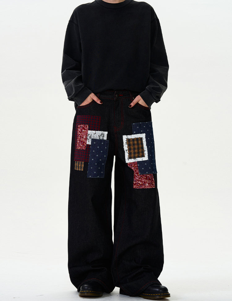 MADWITCH PATCHWORK ORIGINAL DENIM JEANS #WHOA077