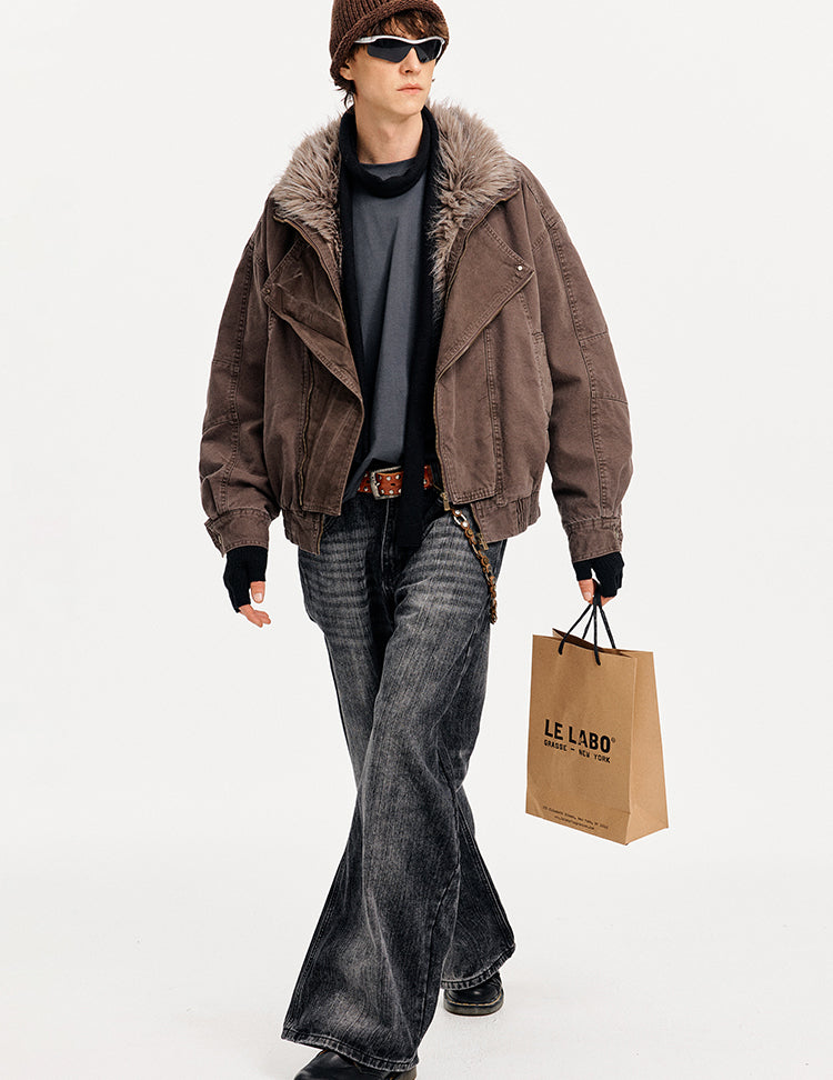 MADWITCH DECONSTRUCTED WASHED WORK JACKET #880630
