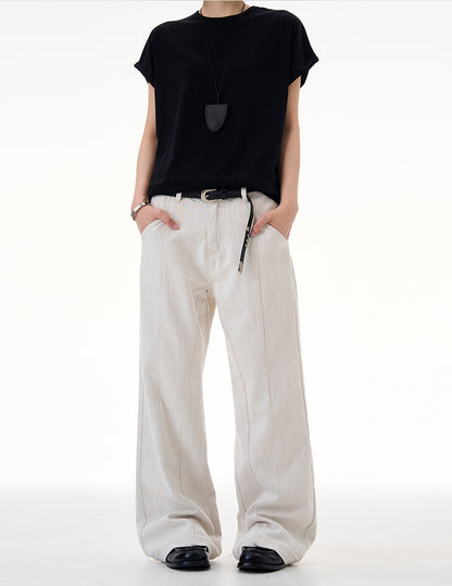 MADWITCH LINEN BLEND WHITE JEANS #CK9657