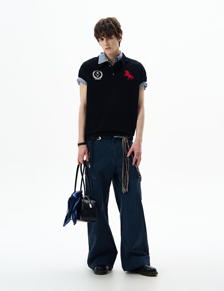 MADWITCH BADGE EMBROIDERED POLO #251388