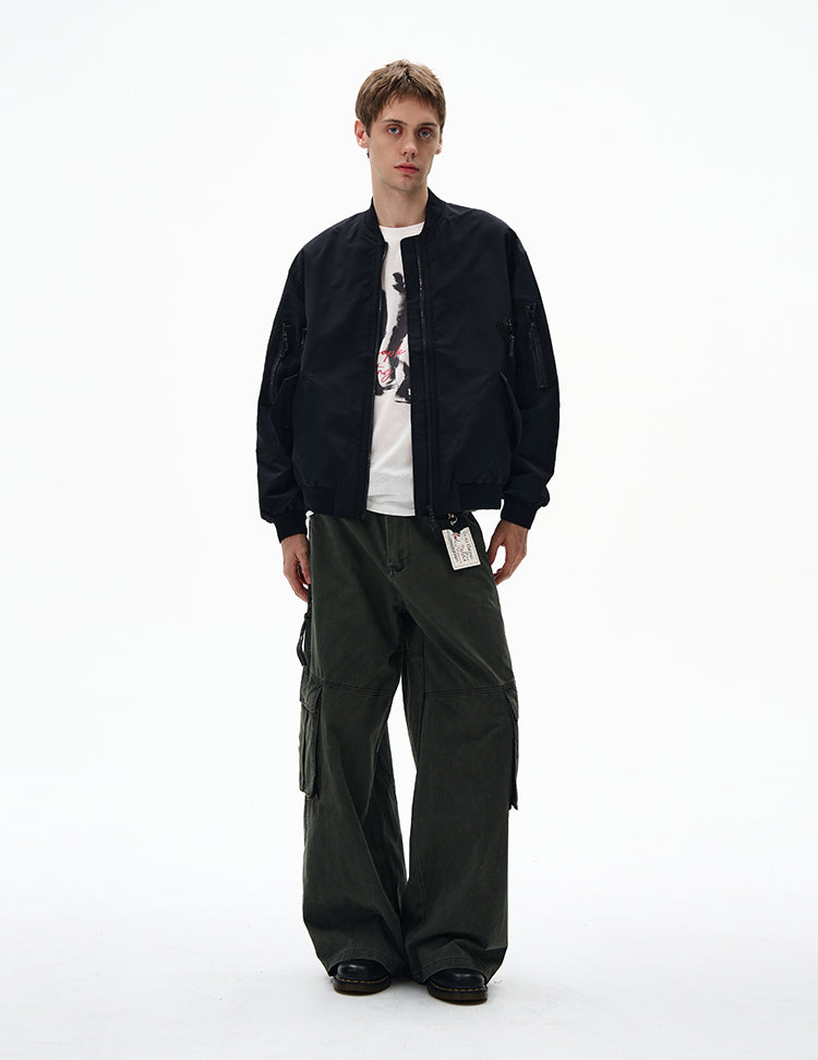 MADWITCH UNISEX CASUAL BOMBER JACKET #RW154