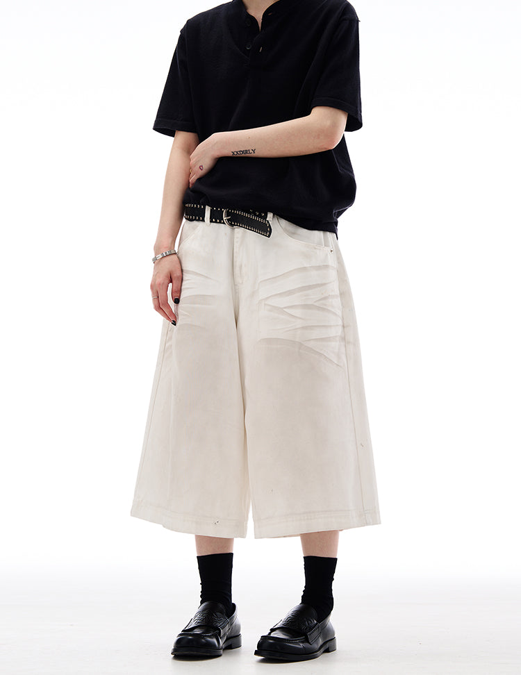 MADWITCH AMERICAN HIGH STREET CROPPED JEANS #L804