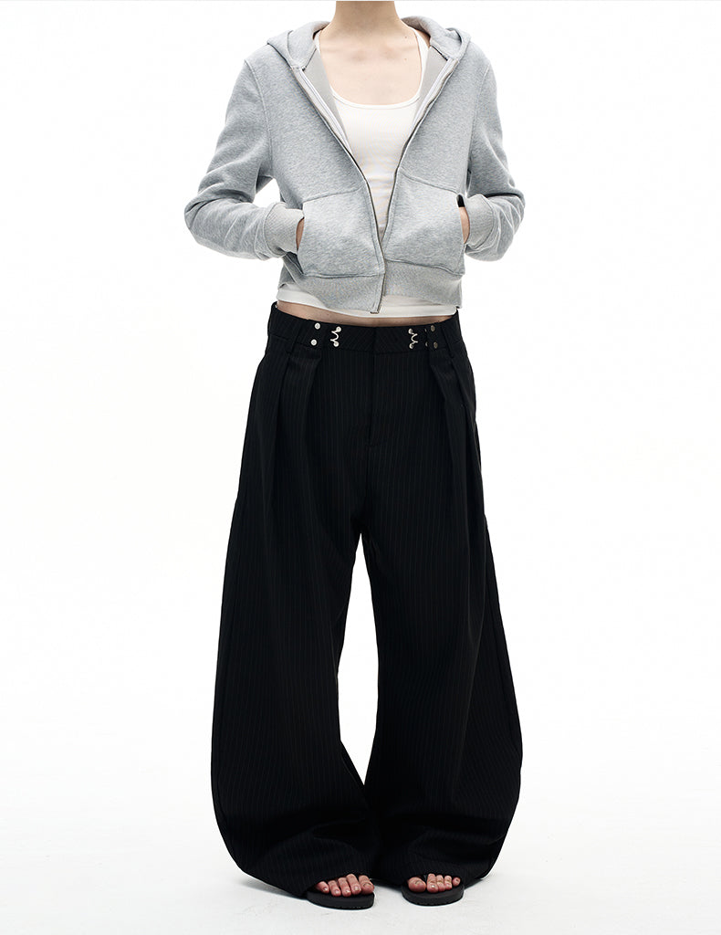 MADWITCH VINTAGE STRIPED WIDE PANTS #CK6857