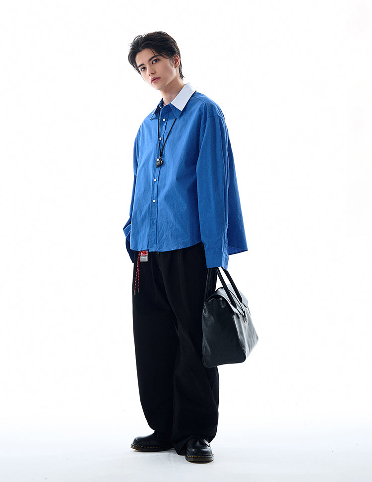 MADWITCH LOOSE SOLID COLOR SHIRT #RC140