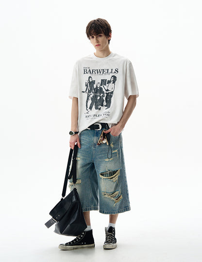 MADWITCH ROCK RETRO TEE #BW25701